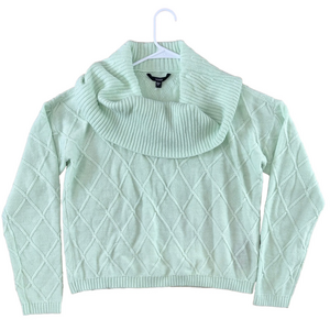 NWT Pastel Green Wide Turtleneck Sweater Size XL